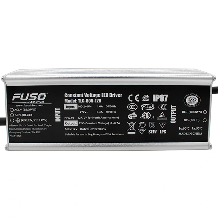 High Pf 12v 80w Constant Voltage Led Power Supply