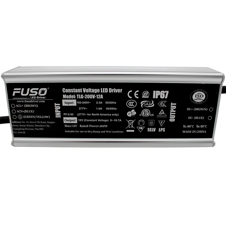 High PF 24v 200w Constant Voltage Led Driver