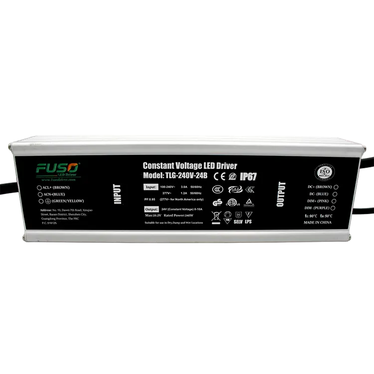 High PF 240w Constant Voltage Led Driver