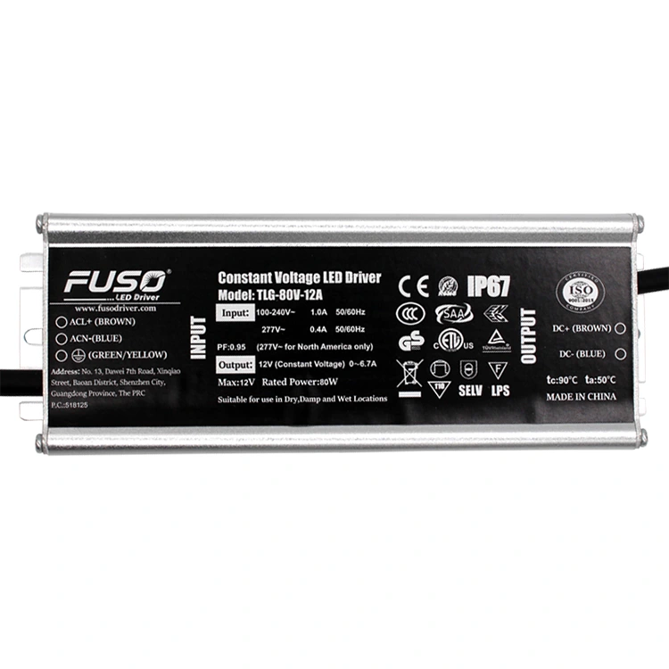 Mataas na PF 24v 80w Constant Voltage Led Driver