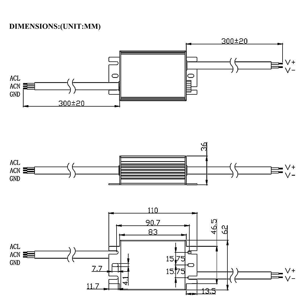 SLG-50C Dimenison